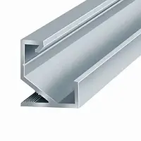 LED-профіль12,3мм для Led стрічки (17х17х2000мм)  кутовий накладний анодований ЛПУ17Е