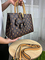 Женская сумка Louis Vuitton, коричневая женская сумка Луи Витон с ремешком