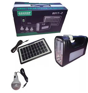 Ліхтар GDHHDP 8017-2 ручний, прожектор, туристичний ліхтар із сонячна батарея, Power Bank автономна система