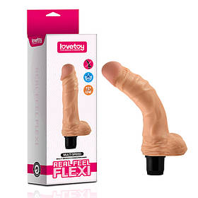 Реалістичний вібратор Reel Feel Flexi Vibrator Flesh 9"