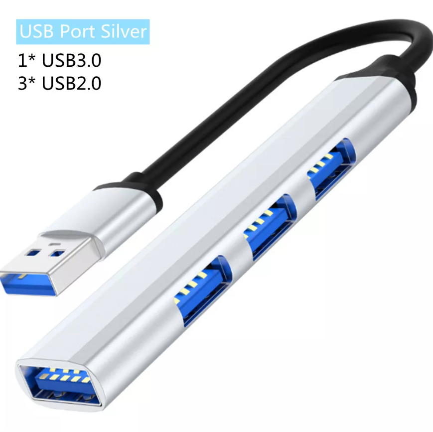 USB-hub хаб адаптер переходник 4в1 USB3.0 - USB2.0 Aluminum PSP777 ...
