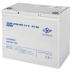 Акумуляторна батарея для ДБЖ AGM LogicPower LPM-MG 12V 55 Ah