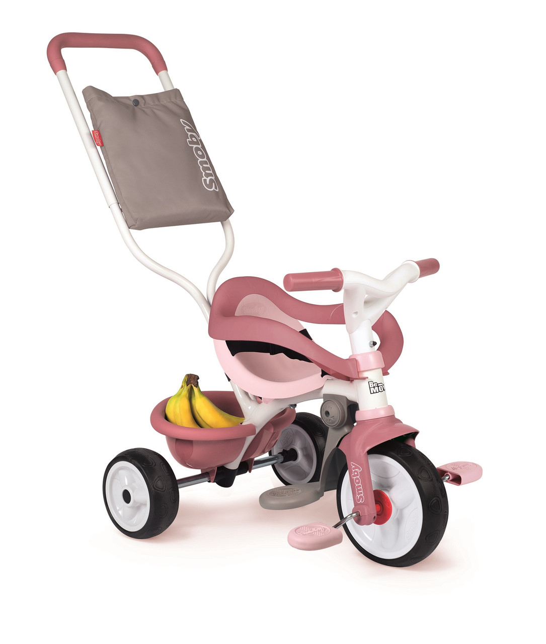 Дитячий велосипед 3 в 1 Smoby Toys Бі Муві Комфорт металевий Рожевий 68х52х101 см (740415)