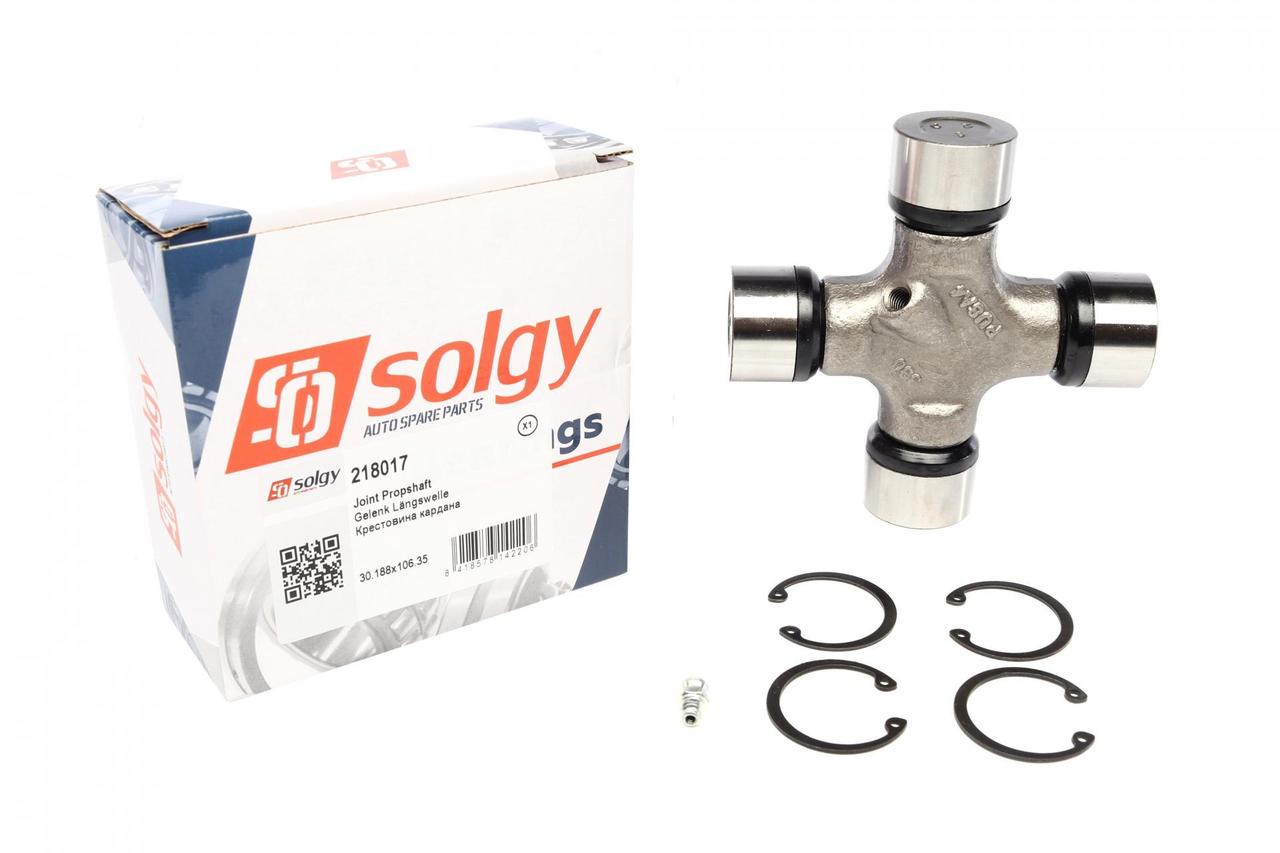 Хрестовина кардана Iveco Daily (30.188x106.35) (з масленкою) Solgy 218017