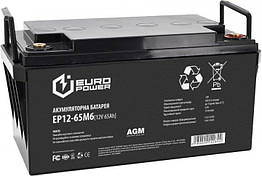 Акумулятор для ДБЖ UPS AGM EuroPower EP12-65M6 12V 65Ah