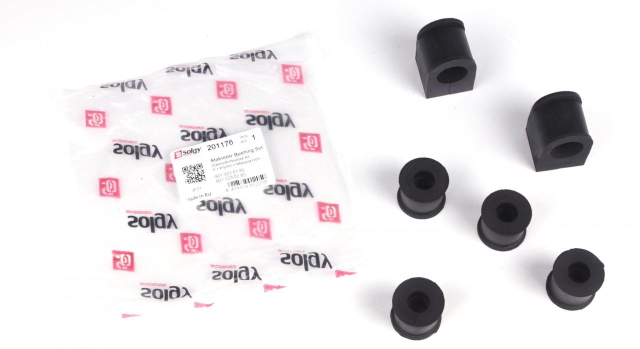 Комплект втулок переднього стабілізатора Mercedes Sprinter (d=21 мм) Solgy 201176