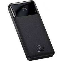 Універсальна батарея Baseus Bipow Digital Display Power Bank 10000mAh 20W Black (Чорний), фото 3