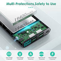 Універсальна батарея (портативний зарядний пристрій) Power bank 38800mAh, фото 4