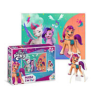 Детские Пазлы My Little Pony "Приключения Санни, Пипп и Зипп" DoDo 200138 60 элементов, с фигуркой топ