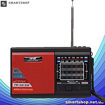 Радіоприймач NNS NS-2040S SOLAR, портативний радіоприймач із ліхтарем і сонячною панеллю, Bluetooth, USB, TF, фото 2