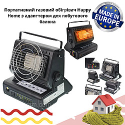 Нагрівач + плита 2в1 газовий переносний Happy Home портативний