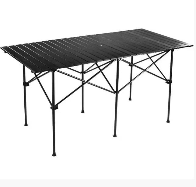 Стол складной Lesko S5422 153*80*70 см Черный (9853-41366)