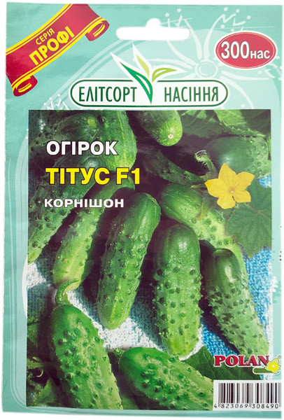 Насіння огірків Титус F1 300 насінин середньоранній, фото 1