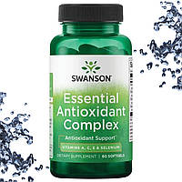 Swanson Essential Antioxidant Complex Vitamins A, C, E & Selenium (А, С, Е і Селен) 60 гельових капсул