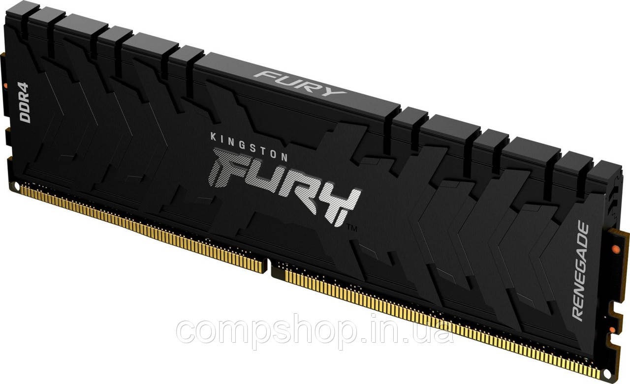 Пам'ять DDR4  16GB  3200MHz PC4-25600  Kingston FURY Renegade Black (KF432C16RB1/16) (код 130247), фото 1