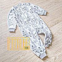 110 (32) 3-4 года махровый теплый детский спальный человечек сдельная пижама слип комбинезон для сна 8148 СРА