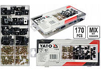 Самонарізи із Закладними Кліпсами Набір 170 шт YATO (YT-06780)