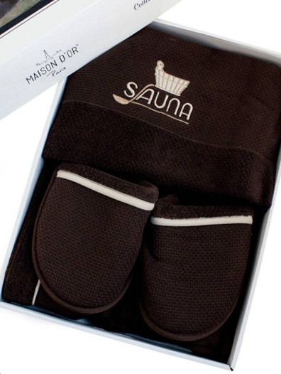 Мужской Набор для Сауны Maison D'or Sauna Dufour Brown — в Категории ...