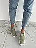 Жіночі демісезонні черевики ShoesBand Оливкові натуральні замшеві всередині екокожа 39 (25,5 см) (S57051-1), фото 6