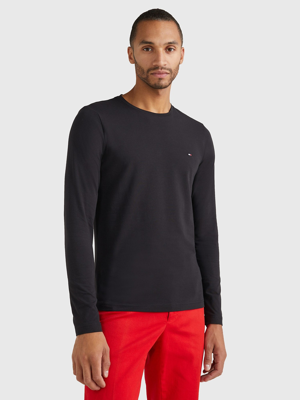 Лонгслів чоловічий Tommy Hilfiger з логотипом оригінал, фото 1