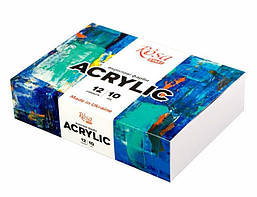 Фарба акрилова 12 кол 10 мл Rosa Start