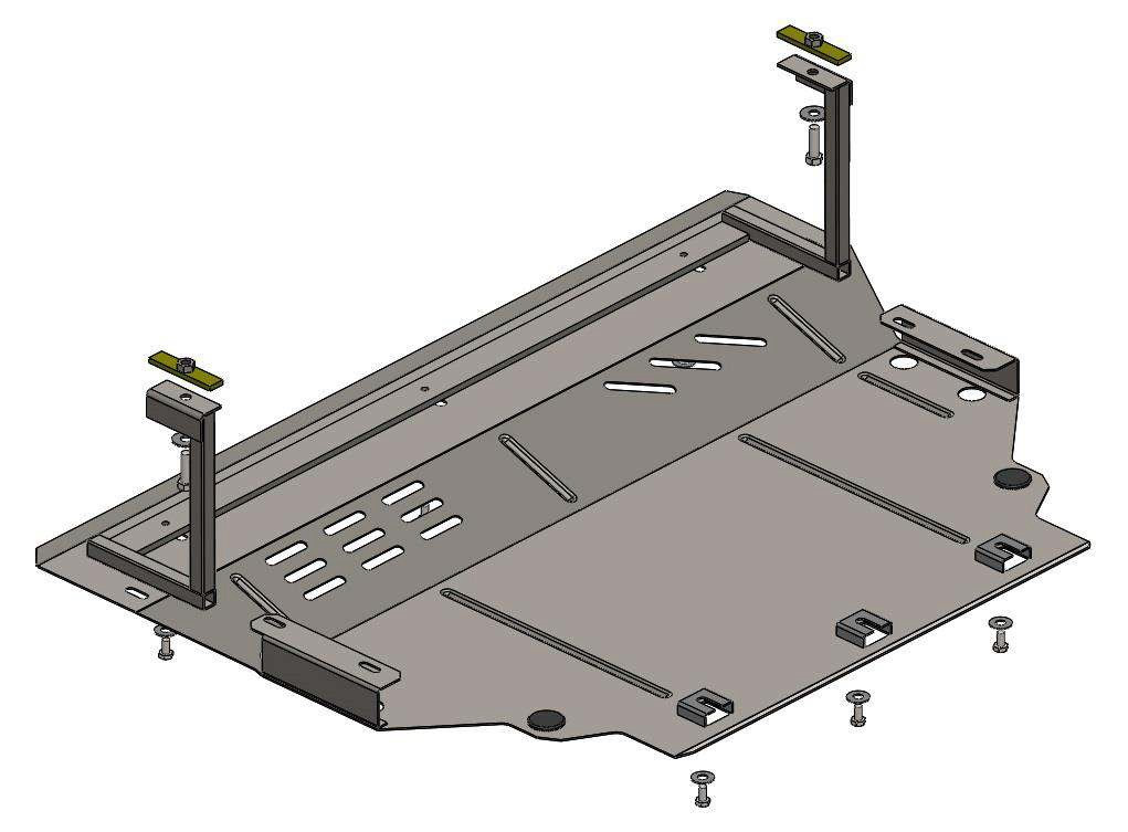 Захист двигуна Skoda SuperB (з 2015---) Кольчуга, фото 1