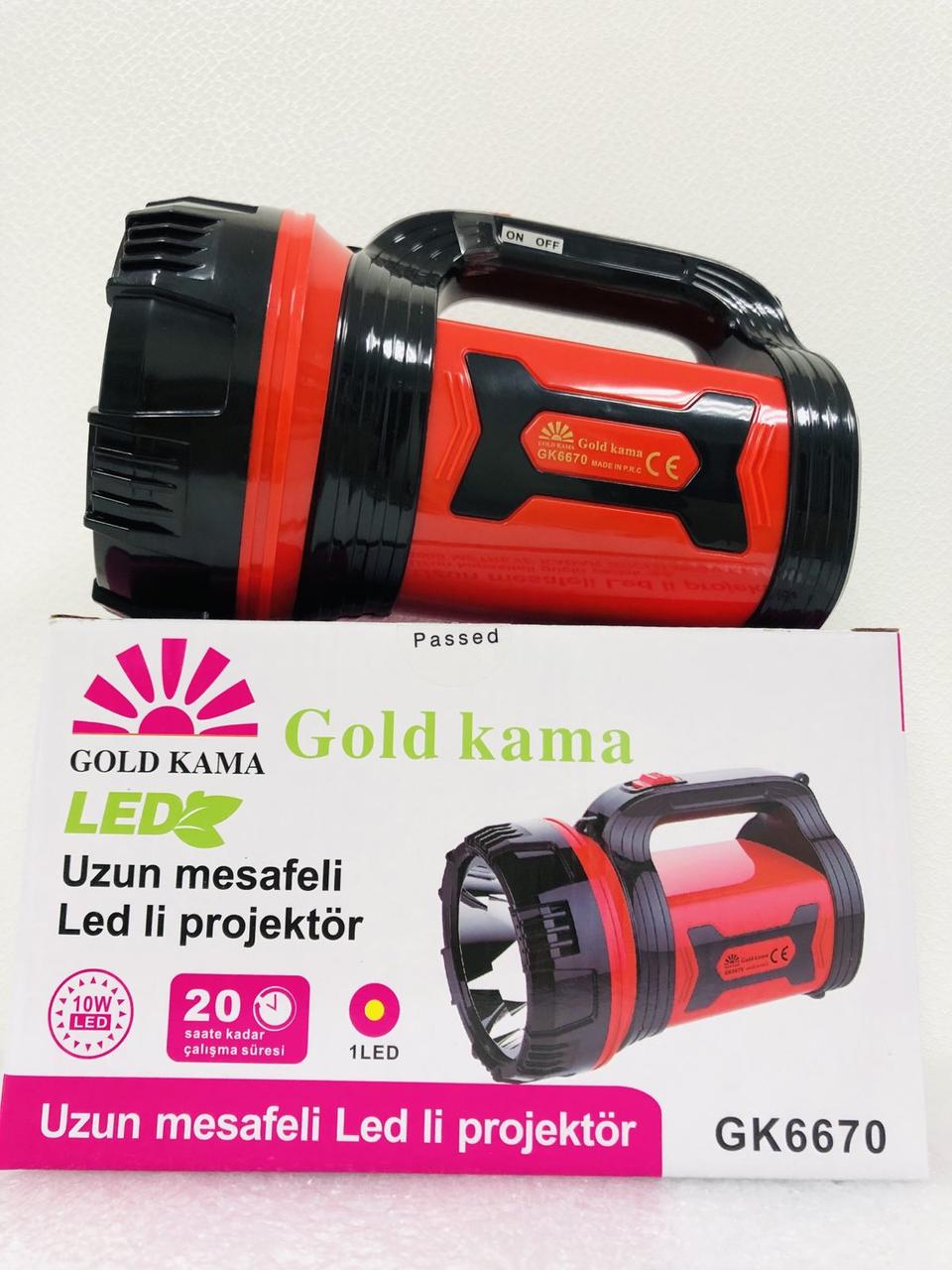 Високоякісний світлодіодний ліхтар GOLD KAMA GK-6670