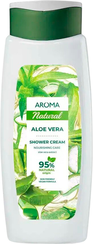 Крем-гель для душу Aroma Greenline Shower Cream Aloe 400 мл (3800013523483)