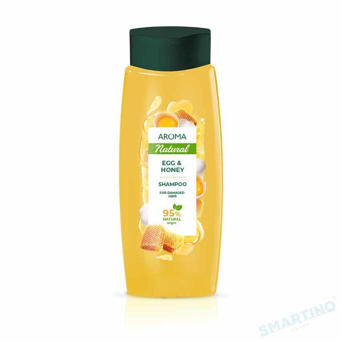 Шампунь Aroma Natural Яєчний для сухого та пошкодженого волосся 400 мл (3800013524176)