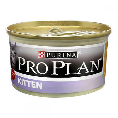 Purina Pro Plan Kitten Консерви для кошенят Мус з куркою 85 г 8619 акція-20