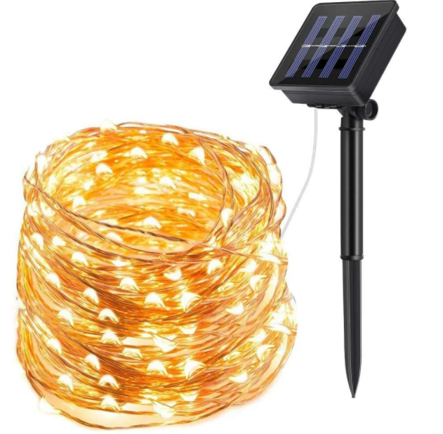 Гірлянда вулична для дерев і веранд LED крапля роси SOLAR від сонячної батареї 300LED 30 метрів