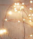 Гірлянда Роса дріт 50led довжина 5 метрів колір теплий на батарейках, фото 4