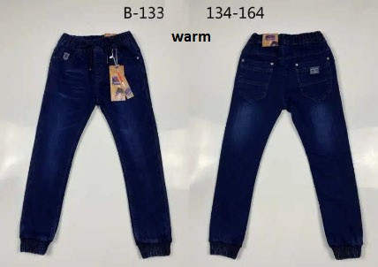Утеплені джинси для хлопчиків оптом, Taurus, розміри 134-164, арт. B-133