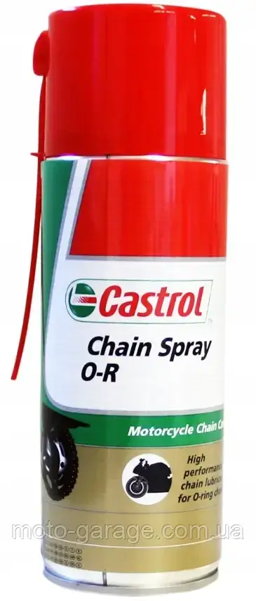 Змазка ланцюга мотоцикла Castrol Chain Spray Or 400 мл - фото 1 - id-p1728814463