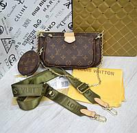 Женская сумка Louis Vuitton Multi Pochette Луи Виттон, луи виттон 3 в 1, луи витон матрешка, кросс боди, 457