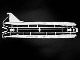 Пластикова модель 1/144 ICM 14402 ТУ-144Д, Радянський надзвуковий пасажирський літак, фото 7