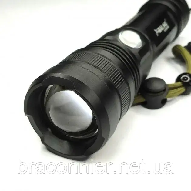 Ліхтарик акумуляторний тактичний ВL-512-Р50 АКБ 18650,26650, USB