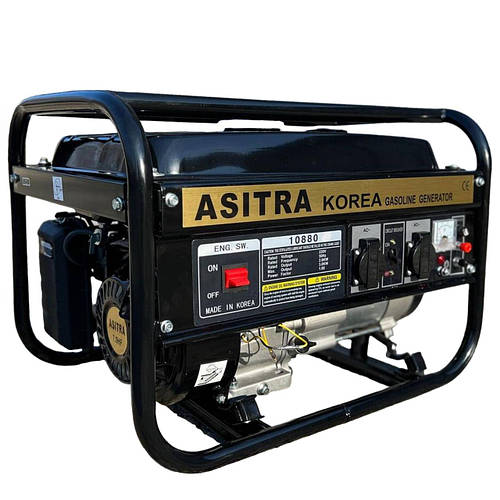 Бензогенератор Asitra AST 10880 (220 В, 3 кВт. 1 фаза, мідь)