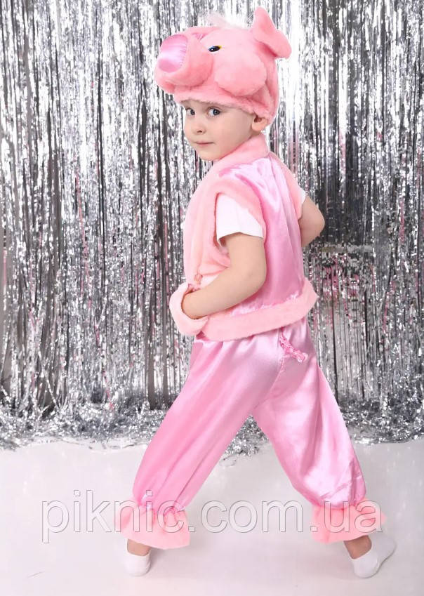 Новогодний костюм Поросенок Свинка 3,4,5,6,7 лет Детский карнавальный костюм Хрюша 340 - фото 1 - id-p775228600