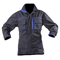 Куртка рабочая STEELUZ, темно-серый/василек, тк.canvas (65%п/э+35%х/б)