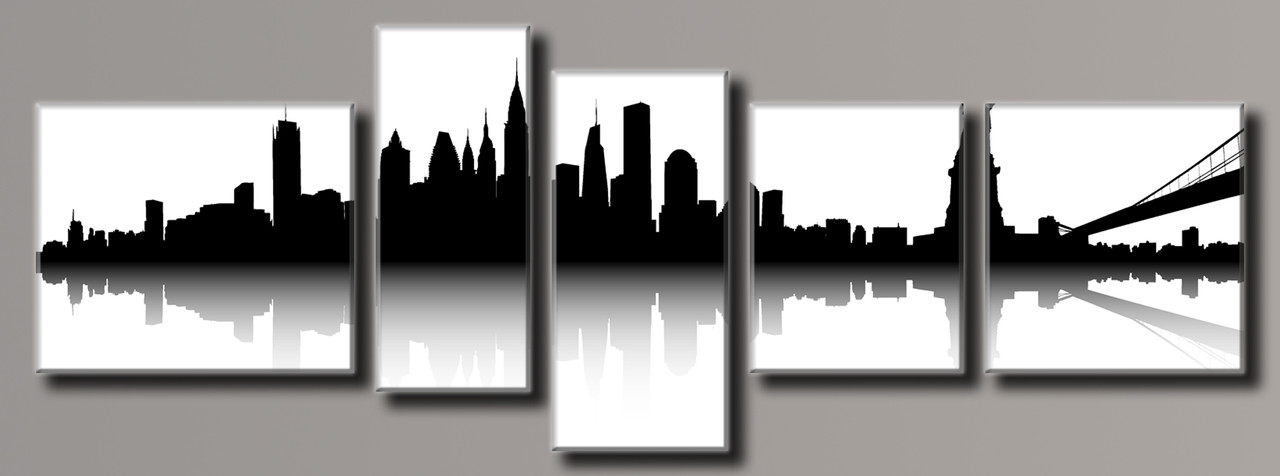 Модульна картина на полотні з 5 частин "NewYorkCity"