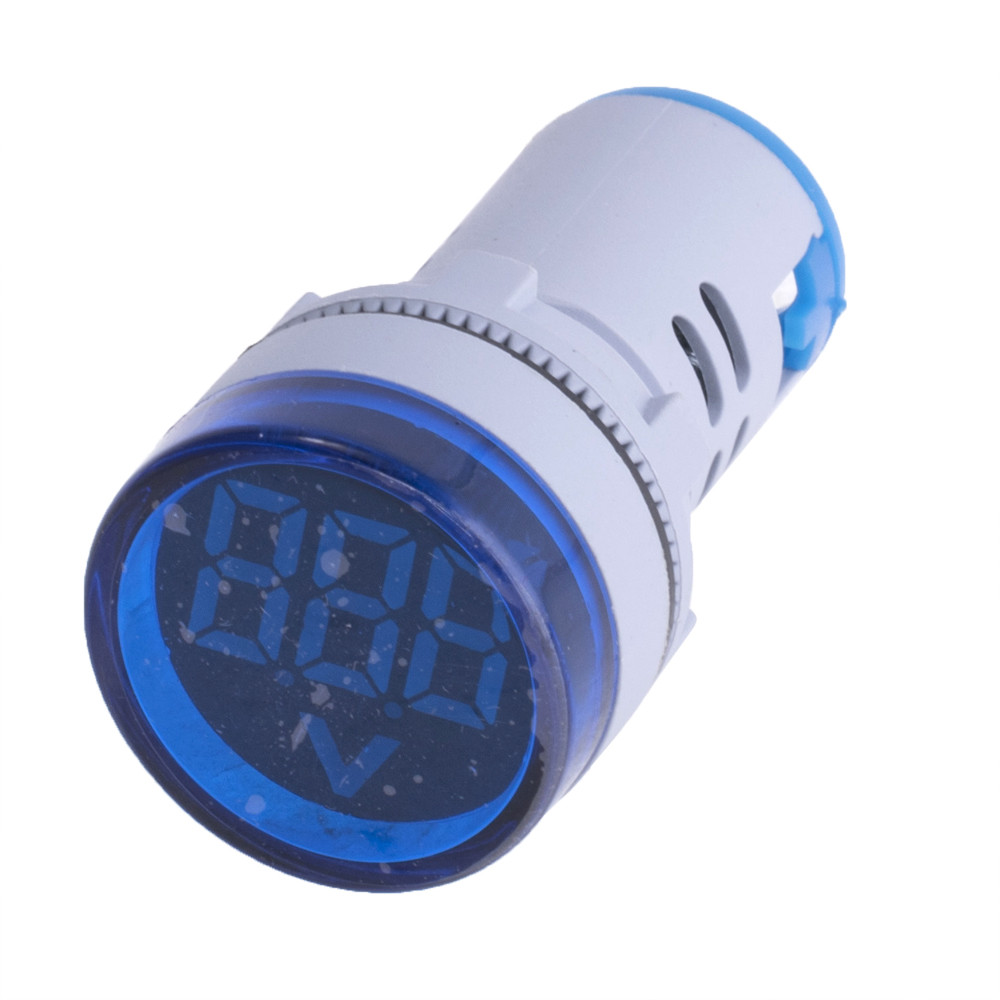 Цифровий вольтметр AC 60-500 V синій AD16-22DSV панельний, фото 1