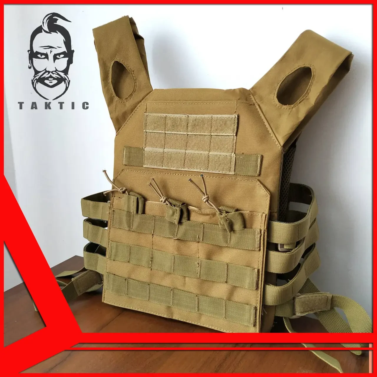 Плитоноска з системою Molle Plate Coyote | плитоноска з підсумкими | чохол бронежелета