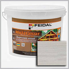 Акрилова блакить для дерева Feidal Holzlasur білий 9л