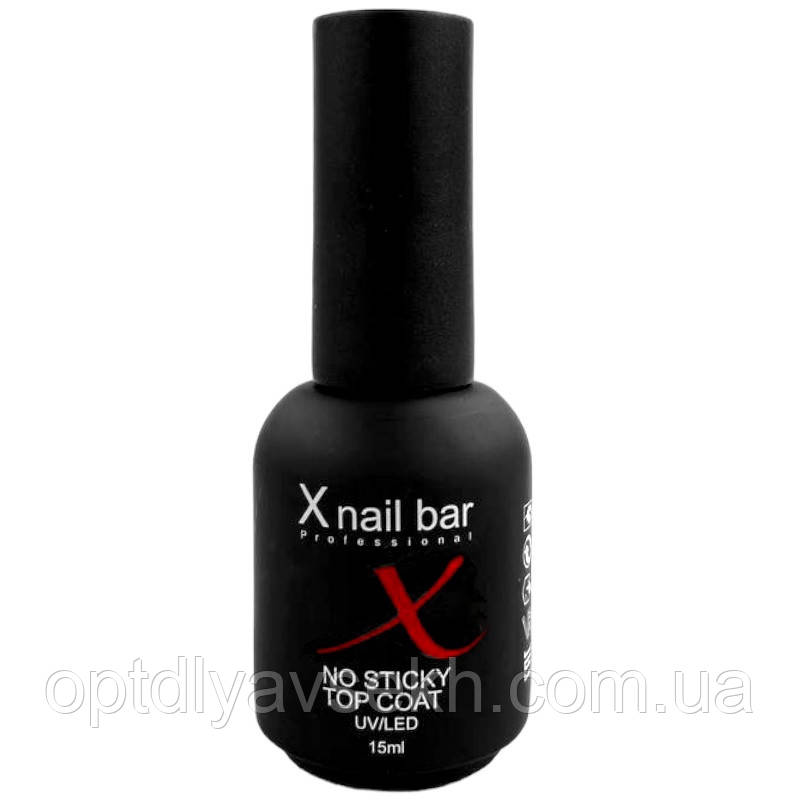 Фінішне покриття / Top Coat X Nail Bar для нігтів без липкого шару, 15 мл