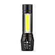 Потужний ручний ліхтарик із акумулятором Police BL 511 COB usb micro charge | Світлодіодний LED ліхтар, фото 3
