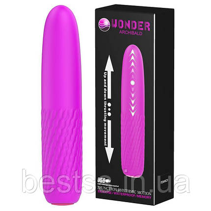 Пульсуючий вібратор Wonder Archibald Vibrator Purple, фото 1