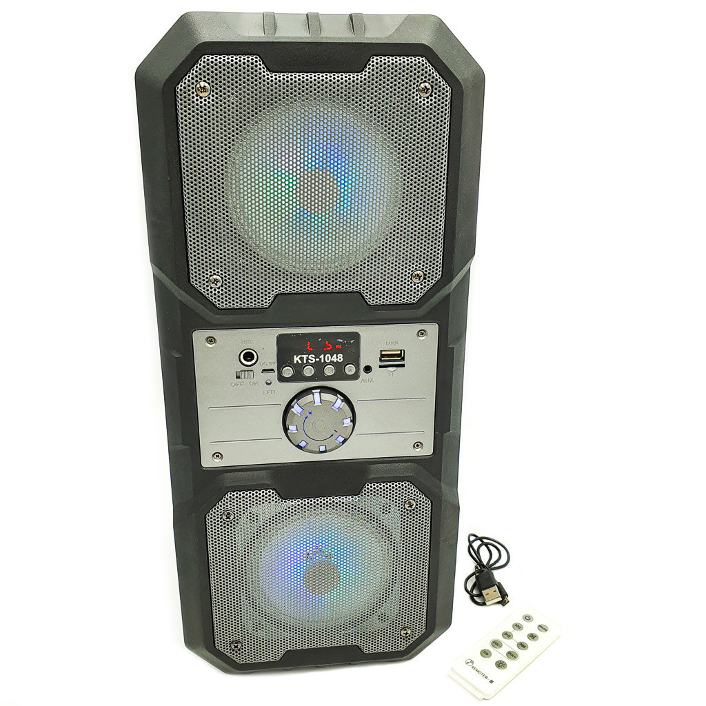Портативна Bluetooth колонка KTS-1048, срібляста