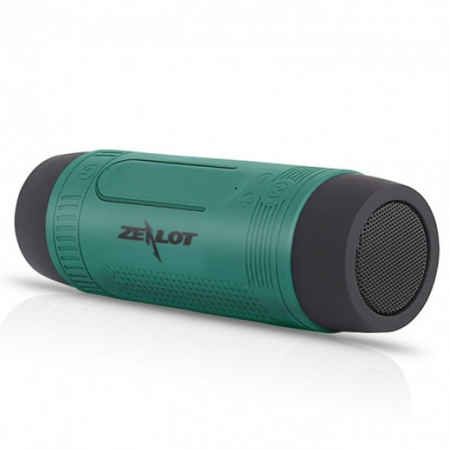 Велосипедна bluetooth колонка Zealot S1 з кріпленням на кермо, зелена Без бренду