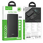 УМБ портативний зарядний пристрій Hoco J68, 10000 mAh, чорне, фото 6